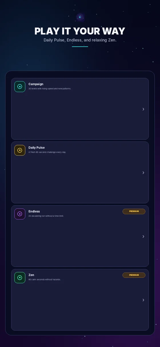 Pulse Weaver game modes