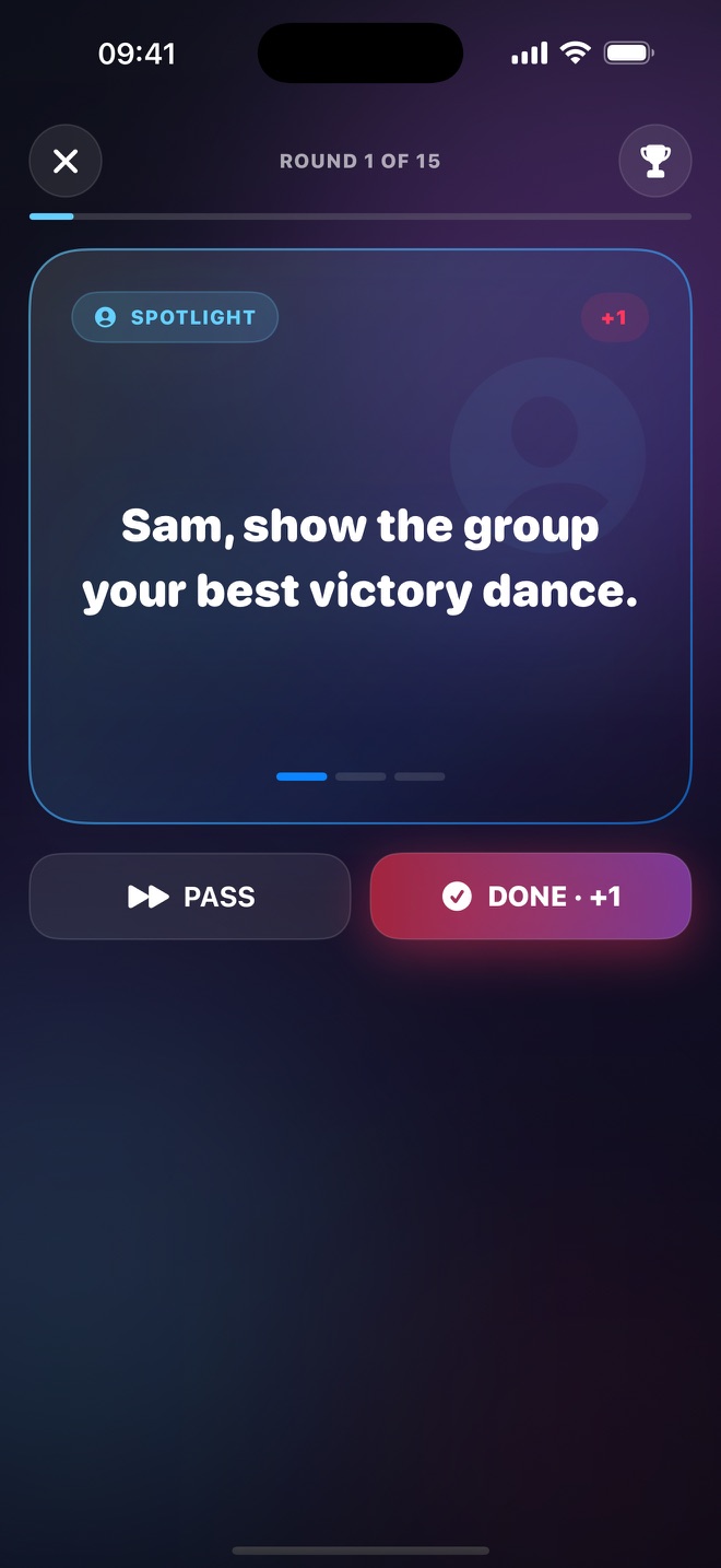 VIBE SHIFT game card screen